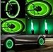 Bike Rite Brand- Bike Wheel Lights- Car Motorcycle Tire Valve Lights- Cash Money Green Neon LED 100% Waterproof Motion Activated Bicycle Wheel Lights- Kids Bike Safety Cycling Accessories ( 2 pack)
