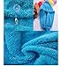 DearyHome Microfiber Hair Drying Towel Ultra Absorbent Soft Hair Turban Wrap for Curly & Long Hair, Blue