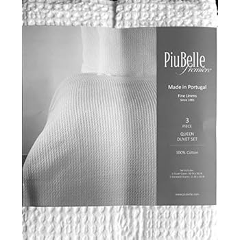Amazon.com: Piubelle Portugal Waffle Textured King Duvet