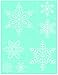 Martha Stewart Crafts Glass Silkscreen (8.5 by 11-Inch), Snowflakes