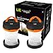 LE 2 Packs Portable LED Lantern Collapsible Camping Light 3 Modes Water Resistant Lamp Battery Powered Flashlight for Outdoor Home Garden Hiking Emergency Outages