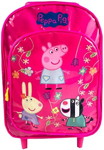 School Trolley Backpack for Children Peppa Pig Bright Backpack for Girl 33x21cm (305934)