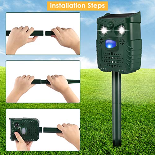 Ultrasonic Cat Deterrent, Animal Deterrent with Motion Sensor, Cat