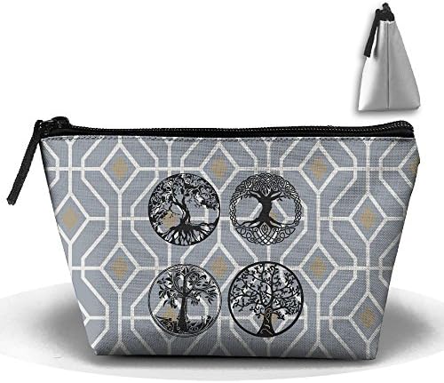 Bonsai Tree Icon Women's Funny Toiletry Wash Bag Portable Travel Kit Organizer