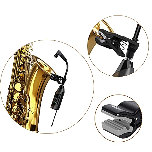 SGPRO Wireless Saxophone Microphone System, ClipOn Instrument