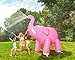 BigMouth Inc. Giant Pink Elephant Inflatable Kids Yard Sprinkler - Inflatable Sprinkler, Easy to Clean, Inflate/Deflate, Transport, and Store