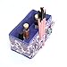 Dazone Mounted 3 Tier Metal Shelf Nail Polish Wall Rack Essential Oils Perfume Organizer (Black)