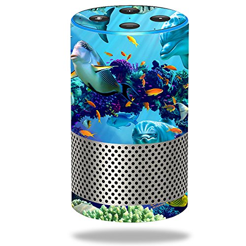 Click Here to See More Images Skin for Amazon Echo (2nd Generation) - Ocean Friends| MightySkins Protective, Durable, and Unique Vinyl Decal wrap cover | Easy To Apply, Remove, and Change Styles | Made in the USA