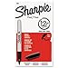 Sharpie Permanent Markers, Fine Point, Black, 2 Boxes of 12 Total of 24 Markers