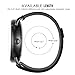 Lamshaw Magnetic Milanese Loop Stainless Steel Magnet Closure Lock Band for Fossil Q Wander Smartwatch Strap (Black-Wrist (6.5-9