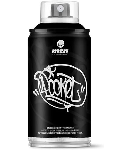 Amazon.com: MTN Hardcore Spray Paint - Matte Black : Arts, Crafts