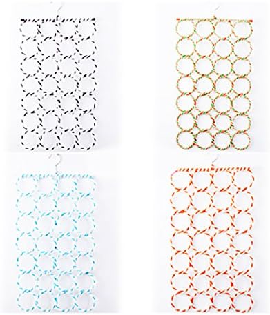XFFDDP Shawals Scarves hanger organizer for tie belt holder 28 Circle Storage (1pcs,4 colors, random delivery)