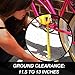 Lumintrail Center Mount Double Leg Kickstand - Adjustable Height Kickstands for 24-29 Inch Adult Bikes - Perfect for Cruiser, Road and Hybrid