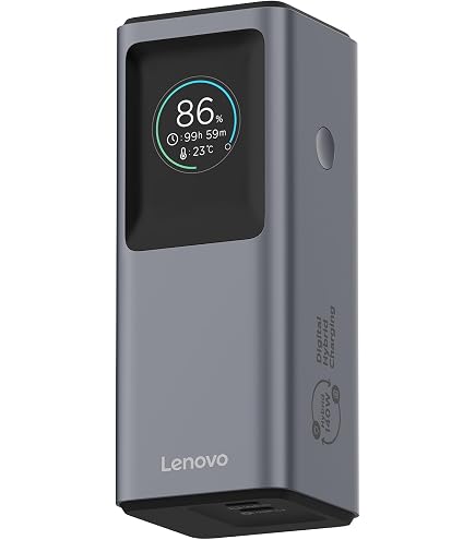 Amazon.com: Lenovo Go USB-C Laptop Power Bank 20,000 mAh, 2xUSB-C