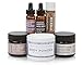 Travel Size Skin Care Set Scented, Little Minis Lots Of Love, Natural Moisturizer Body Powder Face Oil Serum Face Scrub, Organic Herbs Made In the USA