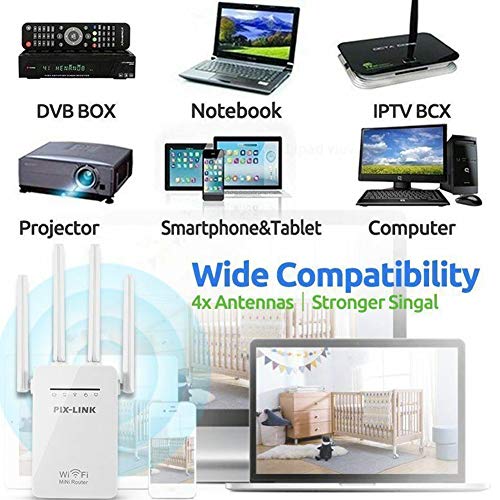 Auveach-Repetidor-WiFi-inalambrico-300-Mbps-WiFi-Router-Long-Range-4-modos-RepeaterRouterAccess-Point-Amplificador-de-senal-Wi-Fi-4-antenas-externas-2-puertos-Ethernet