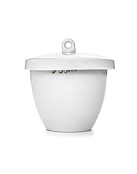 QWORK Lab Porcelain Crucible with Lid, 6 Pack, 50ml