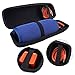 Xberstar Portable Travel Carry Storage hard Case Bag Holder Zipper Pouch for JBL Charge 3 Wireless Bluetooth Speaker and Charger (Black inner)