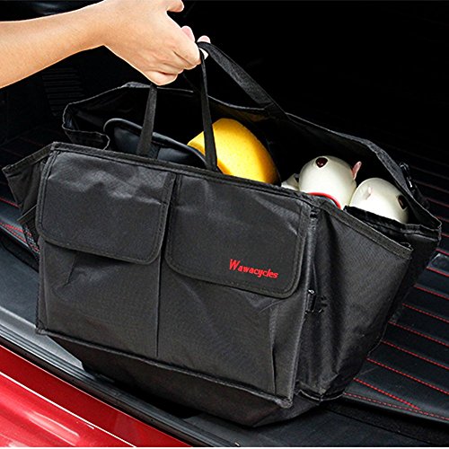 Wawacycles Car Trunk Organizer | Heavy Duty Collapsible/Foldable Car Organizer for Groceries, Tools & More| Ideal for Cars, Trucks, SUVs - Thumbnail 3