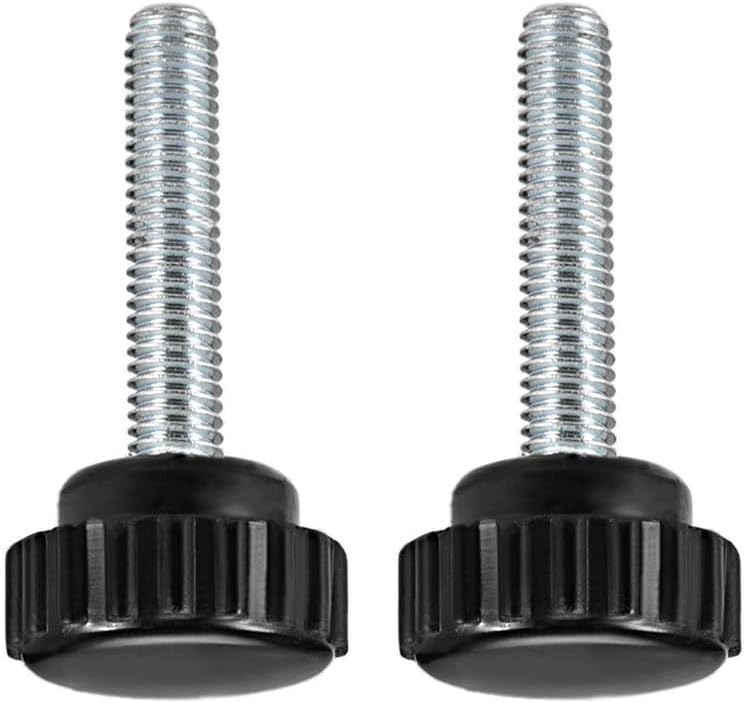 MACHSWON Knurled Clamping Knobs Saw Drill Press Lathe and Routing Jigs Packaging Machinery Printing Equipment Hand Clamping Handle Bolt Hand Knob Screw Replacement Parts M6 x 25mm 2pcs