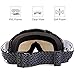 BATFOX Motorcycle ATV Goggles Dirt Bike Motocross Safety ATV Tactical Riding Motorbike Glasses Goggles for Men Women Youth Fit Over Glasses UV400 Protection Shatterproof (blue/white black)
