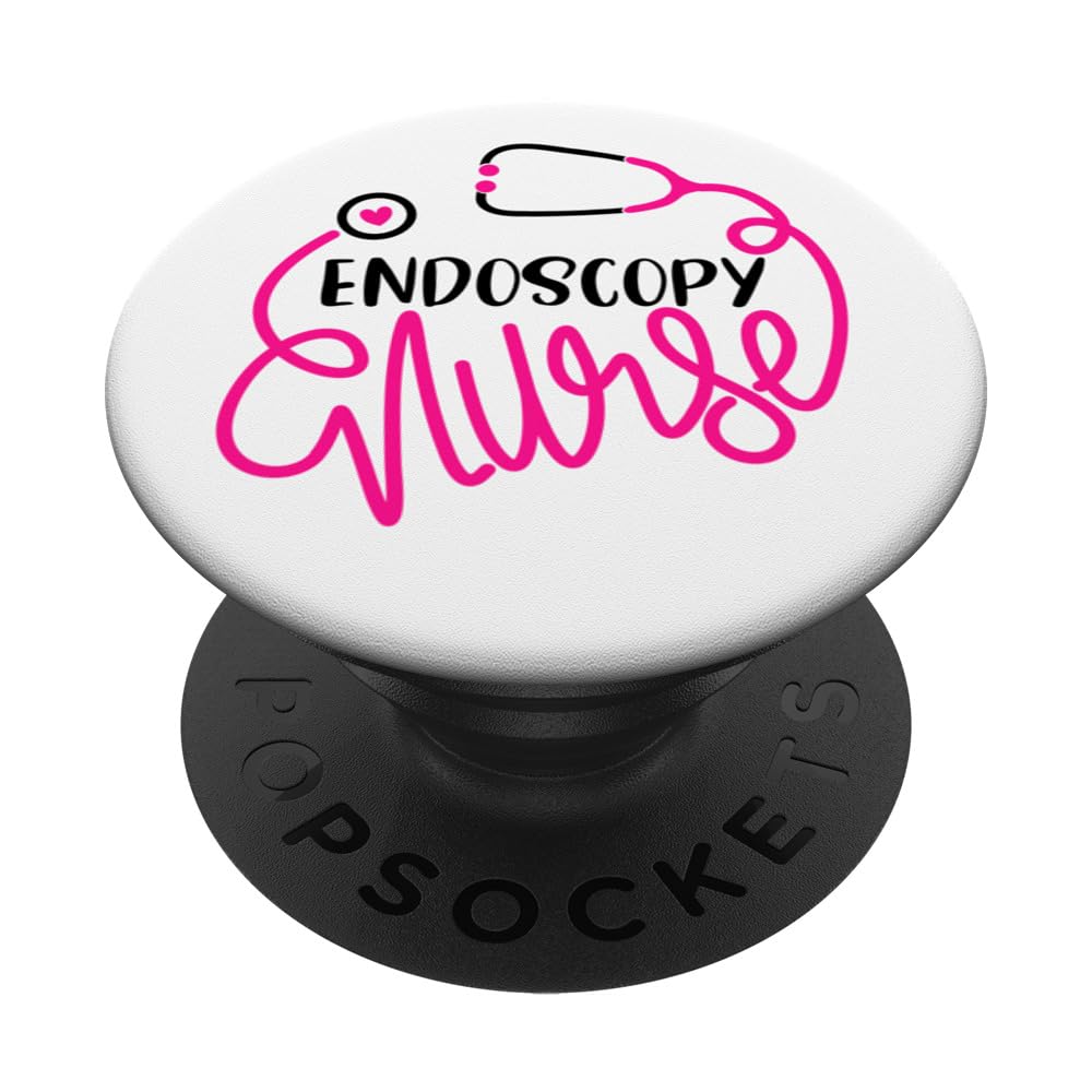 Gastroenterology Nursing Department RN Cute Endoscopy Nurse PopSockets Swappable PopGrip