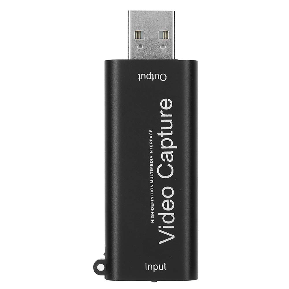 ASHATA Audio Video Capture Cards, HD Video Capture Card Record Box 4K 1080P HDMI to USB 2.0 for PS4 Streaming Game Recording, HDMI Video Capture Card Streaming HDMI to USB2.0 Record