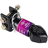 2" Adjustable Trailer Coupler with Trigger Latch SAE Class IV 7000 lb for Towing RV, Boat, Camper (Black) (7000LBS 2")