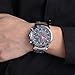 LONGBO Unique Business Wristwatches Fashion Stainless Steel Starp Sport Miliatry Analog Quartz Watch For Men - 80132 Black