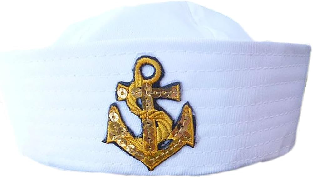 baby white sailor hat