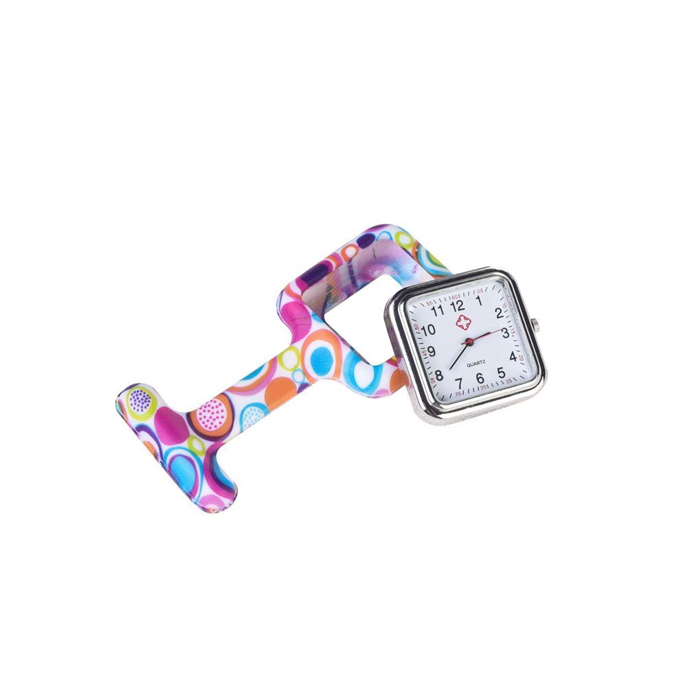 Weicam Square Silicone Nurse Doctor Wholesale Pin-on Brooch Watch Pocket Watches