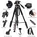 POLAM-FOTO TA-12 70’’ Portable Aluminum Tripod with 2 in 1 Monopod, Lightweight and Compact for Travel,for Nikon,Phone,DSLR/SLR/Camera/Binocular.