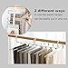 WAOU Hangers Multi-Layer Hanging Pants.5 in 1 Pants Rack Stainless Steel Pants Hangers Folding Storage Rack Space Saver Storage for Trousers Scarf Tie Belt Adjustable(1 Pack)