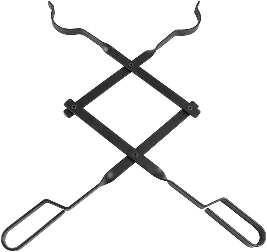 Onlyfire Outdoor Campfire Fireplace Tongs, 66cm Long, Log Grabber, Black - Image 3