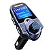 VicTsing Bluetooth FM Transmitter for Car, Wireless Bluetooth Radio Transmitter Adapter with Hand-Free Calling and 1.44” LCD Display, Music Player Support TF Card USB Flash Drive AUX - Blue