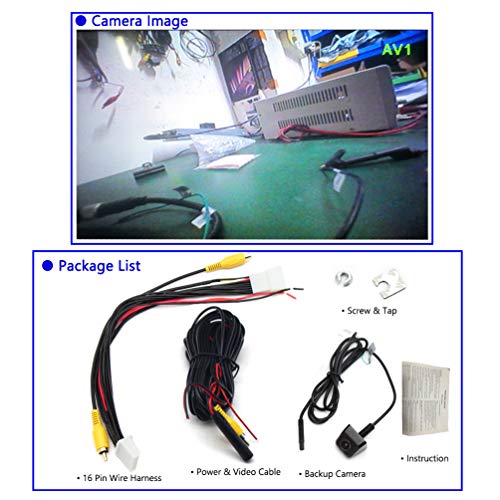 EWAY Backup Rear View Camera OEM Kit for Toyota 4Runner Avalon Camry