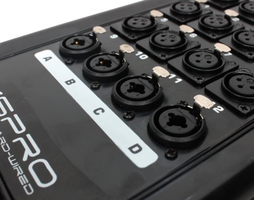 XSPRO 12 x 4 Channel 100' Pro Audio Stage Snake Combo XLR 1/4" Return 12x4x100 - Thumbnail 5