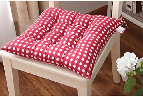 MONOMONO-Dining Garden Patio Chair Office Seat Pads Tie On Pad Cushion Kitchen Decor (red)