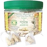 Ginseng from Wisconsin, Rare 4 Year-Old Roots (2oz) USA #1 Best Taste Premium Fresh Farmers Market Quality. Big Double-Sealed Artisan Product, Original Green Lid “You’ll Love it” Henry's Guarantee