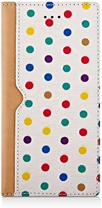 simplism Ajouter Collection iPhone 7 Plus Case 6S+ &amp; 6+ [FlipNote] Flip Notebook Style w/ Card Pocket Colorful Cute Fabric Self Standing Case 5.5” Screen iPhone7+ 6S+ / Colorful Dot