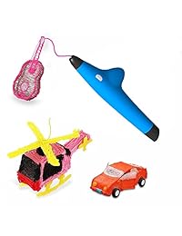BESTIM Pen impresora 3d con baja temperatura, lápiz de impresión 3d de seguridad con PCL filamento, 3d arte dibujo lápiz Scientific Regalos (Azul), 1