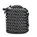 ZELUS Battle Ropes Pure Poly Dacron Exercise Ropes - 1.5/2 inches Diameter 30/40/50 ft Length Exercise Training Battle Rope for Strength and Conditioning Workouts (1.5 Inches X 30 ft)