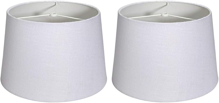 tootoo star juego de 2 pantallas para lampara de mesa 10 0 x 12 0 x 8 0 in color blanco