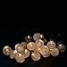 LMID Solar Lights LED Landscape Lighting 4.8M 20LED Crystal Ball Patio String Waterproof Christmas Lights Solar Powered light Lamp for Garden, Yard, Home, Christmas Tree, Parties (Warm White)