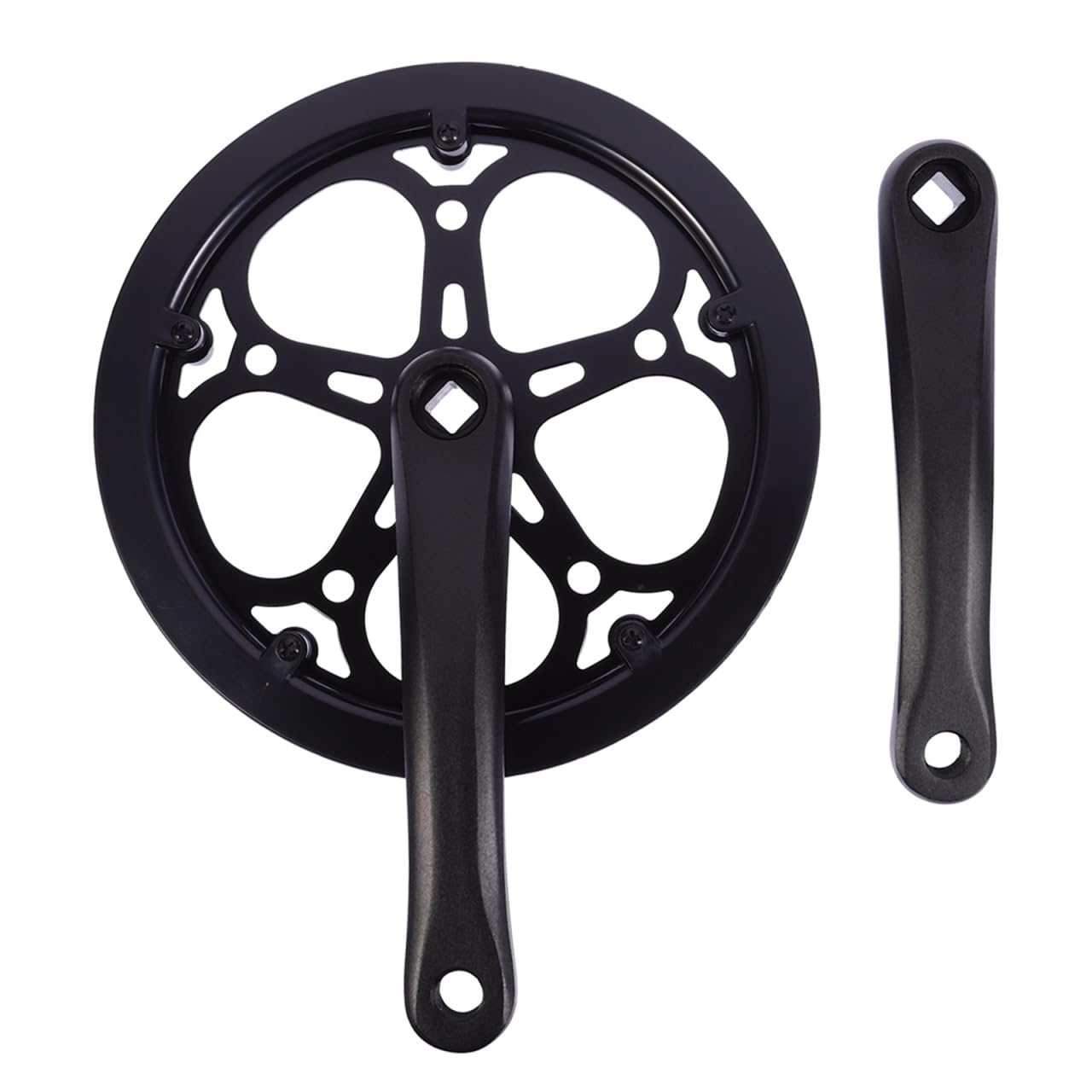 Photo 1 of Kisangel 1 Set Bicycle Crankset, 52T 170mm Metal Single Sprocket Gear Crankset for Mountain Bike Chain Wheel with Hand Crank Accessories