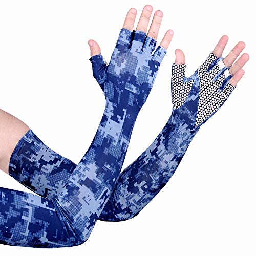 image for EXski UV Protection Cycling Sleeves - Cooling Sunblock Sunscreen Long 