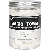 Canned 100 PCS Compressed Towels Portable Mini Compressed Coin Tissue for Travel Sports, Beauty Salon or Home Hand Wipes