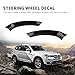 Steering Wheel Decor Cover Trim, Fydun Car Interior Decorative for Alfa Romeo Stelvio/Giulia