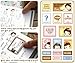 SPHTOEO 20 Sheets MOMOI Diary Decoration Sticker Scrapbooking Craft Sticker in Tin Case