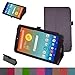 AT&T Trek HD Case,Mama Mouth PU Leather Folio 2-folding Stand Cover with Stylus Holder for 8" AT&T Trek HD 8 inch 4G LTE Tablet (Not fit AT&T Trek 2 HD 8 2016),Purple